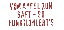 Vom Apfel zum Saft